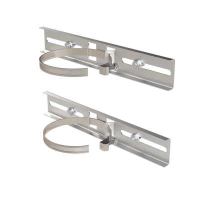 Montaje de Metal Galvanizado para Poste Universal para Gabinetes de Ancho Hasta 30 cm.