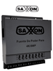 SAXXON ENERGIA PSU1208A-4K - Fuente de poder Regulable Metálica/ Conexión de Hasta 8 Canales/ Voltaje de Ajuste 12V 13V o 15V cc/ Salida de Hasta 8 Amp en los 8 Canales Máximo 1 Amp por canal/ Instalación en Pared