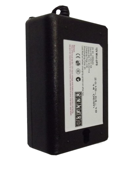 ZKTECO UPS12V - Respaldo de 12V para Control de Asistencia 1900mAh / Compatible con Equipos ZKTECO/ Duración de hasta 2 horas en uso