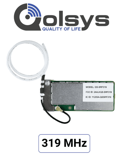 Qolsys IQCard 319 MHz - Permite retomar instalaciones que utilizan sensores en 319MHz y actualizar el sistema con los nuevos paneles IQ panel de 4ta generación