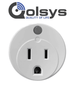 QOLSYS IQSMARTPLUG - Plug Inteligente Z-Wave Ultra Compacto con Medidor de Energía compatible con Paneles Qolsys Alarm.com