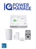 QOLSYS IQ4 HUB POWER MANAGE Automation KIT - Paquete que contiene Sistema IQ 4 HUB POWER MANAGE, con pantalla táctil de 7, 1 sensor PIR inalámbrico PG9914, 1 sensor magnético inalámbricos PG9303, 1 enchufe inteligente y una cerradura Power G IQPM