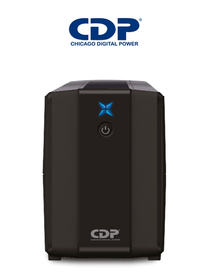 CDP R-UPR1008 - UPS Interactivo de 1000 VA y 500W, con 8 terminales de salida: 4 con respaldo y 4 con supresión de picos. CDPDL