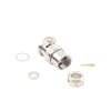 Conector BNC Macho de Rosca para Ensamblar en Cable RG-59/U, Níquel/ Oro/ Teflón.