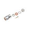 Conector N Macho de Rosca para Cables 9913, RFLASH-1113, 7810A, RG8/U-SYS, CNT-400, 8214, Plata/Oro/Teflón.