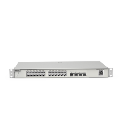 Switch Administrable Capa 3 con 24 puertos Gigabit + 4 SFP+ para fibra 10Gb, gestión gratuita desde la nube