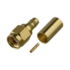 Conector SMA Macho Inverso de Anillo Plegable para cables 8240, RG-58/U, Oro/ Oro/ Teflón.