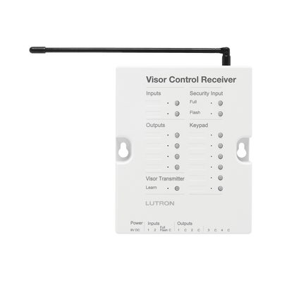 (RadoiRA2) Receptor de control para puertas de garage, regulador de iluminación. 120V, 4 salidas de relay y 2 entradas. Complementar con RRMAIN de RadioRa2 Lutron.