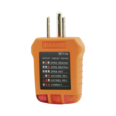 Probador de Tomacorrientes Estándar, con Secuencia de Luces para Indicar un Cableado Correcto/Incorrecto.