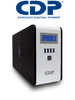 CDP RU-Smart751- UPS / 750VA / 375W / 10 Terminales de salida / 5 Salidas con respaldo de batería y AVR / 5 Salidas con supresión de picos / Pantalla LCD / Puertos de carga USB 3.0