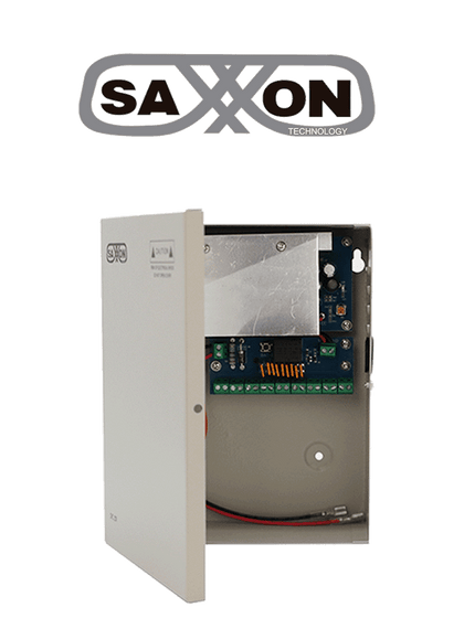 SAXXON SX10A9CHB - Fuente de Poder Profesional 12 VCD / 10 Amperes / 9 Canales / 1.1 Amperes por Canal / Compatible con Bateria de Respaldo No incluida / Protección contra Sobrecargas / TVCSAX