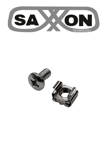 SAXXON SXSCW001- Tornillos de acero inoxidable para Rack / Acero Inoxidable / 12-24 / Bolsa de 50 pz