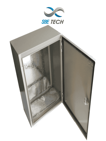 SBETECH SBE-504025 - Gabinete metálico, 500x400x250 mm, grado IP 65 NEMA 4 MCI2Q125