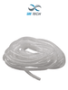 SBETECH SBEESP6 - Organizador de cables espiral, blanco, 1/4, 10 metros, en rollo