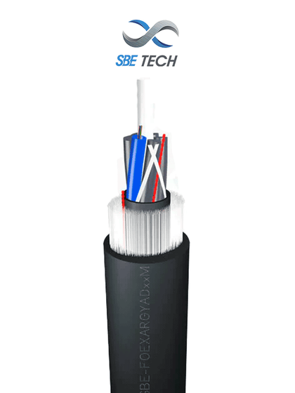 SBETECH SBEFOEXARGYAD6SM - Metro de Fibra Óptica con armadura dielectrica tipo G652D de 6 hilos OS2