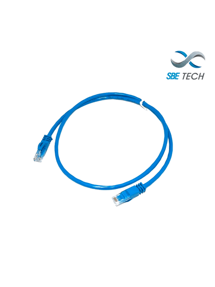 SBE TECH SBE-PCC6A2.0M-BL - Patch cord cat6a con bota inyectada color azul, 2 mts