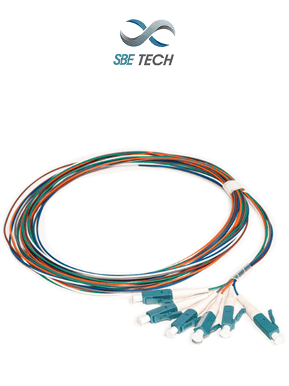 SBETECH SBE PIGLC2MSM6P - Juego de 6 pigtails LC monomodo 9/125 µm, de 2 metros