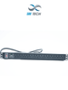 SBETECH SBE-TC010SPV - PDU horizontal con 10 contactos polarizados, supresor de picos y diseño para montaje en rack de 19 y 1U