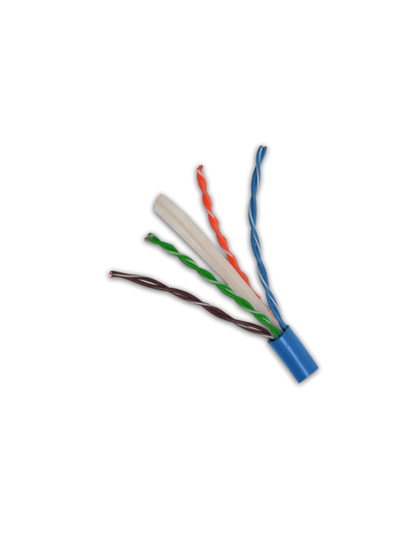 SBE TECH SBE-UTPC6-BL-NP - Cable UTP CAT6/ Recomendada para instalaciones de red hasta 80 mts / CCA / 305 M/ Color AZUL/ 23 AWG MCI1Q125