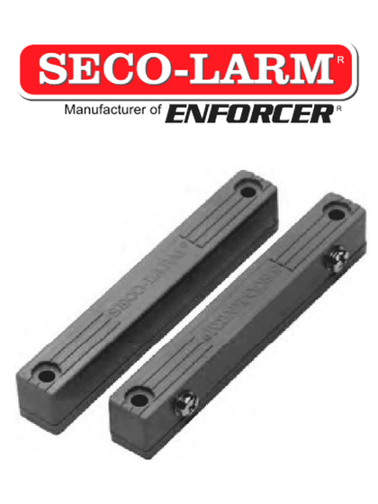 Seco-Larm SM216QGY - Contacto Magnetico Uso Rudo GRIS con terminales de tornillo Gap 2 3/4 70mm Compatible paneles DSC / RISCO / BOSCH