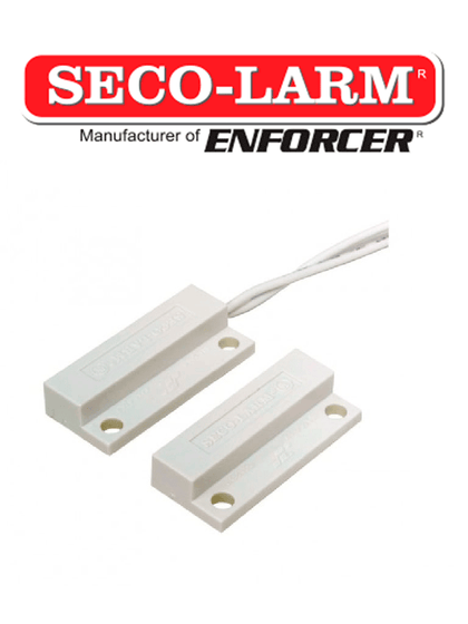 Seco-Larm SM205QW - Contacto Mini con montaje de tornillo o adhesivo. Gap 3/4 N.C BLANCO Compatible paneles DSC / RISCO / BOSCH