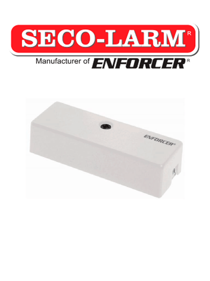 Seco-Larm SS040QW - Detector Mini de vibraciones para circuitos cerrados para proteger paredes, ventanas y techos / Compatibles paneles DSC, Bosch, Risco /