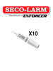 Seco-Larm 10PKW -Paquete de 10 Contacto magneticos BLANCO Gap 3/4 de EMBUTIDO Tipo Taquete Compatible paneles DSC / RISCO / BOSCH