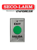 Seco-Larm SD7201GCPE1Q - Placa Con Botón Para Presionar De Color Verde De Salida. Exit y Salida, SPDT