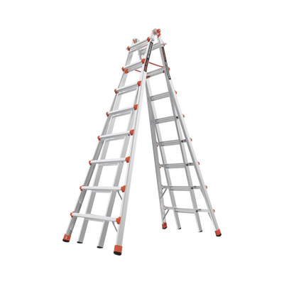 Escalera telescópica en A de 4.5 metros de aluminio.