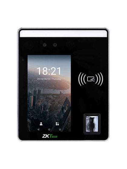 ZKTECO SpeedFaceH5 Android- Control de Acceso y Asistencia Multibiometrico / 10000 Usuarios / 6000 Rostros /10000 Huellas / 10000 Tarjetas / con Pantalla Touch de 5 / Serie Visible Light / MTD