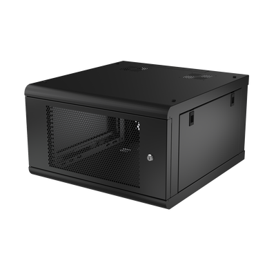 Gabinete de Pared con Puerta Perforada, 635mm de Profundidad, 6U Rack de 19'', Acero Reforzado