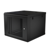 Gabinete de Pared con Puerta Perforada, 635mm de Profundidad, 9U Rack de 19'', Acero Reforzado