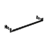 Barra para Aliviar Tensión o Peso Atrás de Patch Panel, Para 24 Cables, Con Clips Ajustables, Color Negro