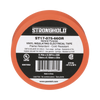 Cinta Eléctrica STRONGHOLD para Aislar, de PVC, Uso General Reparación y Mantenimiento, Grosor de 0.18mm (7 mil), Ancho de 19mm, y 20.12m de Largo, Color Naranja