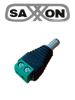 SAXXON SX52 - Adaptador Macho / Paquete de 10 piezas / Para Alimentación de Cámaras / Terminales Tipo Tornillo Positivo y Negativo / Resistente a la Oxidación / 12v