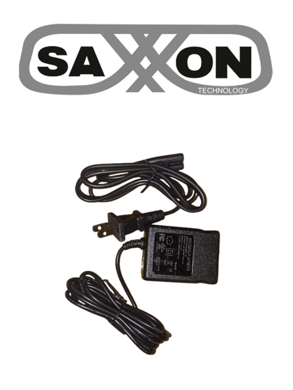 SAXXON SW00120100S10 - Fuente de Poder Regulada / 12V CC, 1 Amper / Conector Macho / Voltaje de entrada: 100-240V / Ideal para Cámaras de CCTV , Controles de Acceso y Asistencia / Cable de 95 cm / TVCSAX