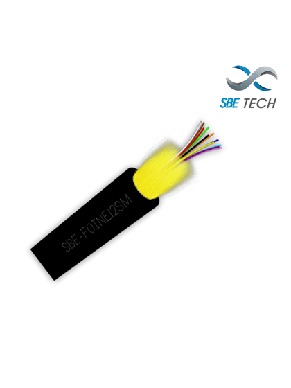 SBETECH SBE-FOINE12SM - Fibra óptica para uso interior/exterior 9/125µm, OS1, 12 hilos / Precio por Metro / Múltiplo de venta de 100 mts