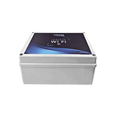 Modulo WIFI LITE con gabinete para uso en Energizadores YONUSA / Aplicación sin costo / Botón de Pánico/ 1 Salida Propósito General