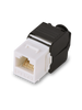 SAXXON M242C6 - Modulo jack keystone RJ45 / Armado sin herramienta / 8 Hilos / CAT 6 / Compatible con calibres AWG 22-26 / Color blanco