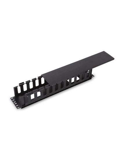 SAXXON J6069 - Organizador de cable horizontal para rack / Un lado / Plastico / 2U