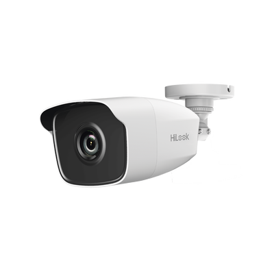 Bala TURBOHD 2 Megapíxeles (1080p) / Gran Angular 103º / Lente 2.8 mm / METAL / IR EXIR Inteligente 40 mts / Exterior IP66 / TVI-AHD-CVI-CVBS / dWDR