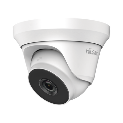 Turret TURBOHD 2 Megapixel (1080p) / Gran Angular 103 / Lente 2.8 mm / Audio por Coaxitron / 40 mts IR EXIR / Exterior IP66 / 4 Tecnologías / dWDR / Metal