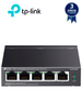 TP-LINK TL-SF1005LP - Switch PoE no administrable con 5 puertos Fast Ethernet, incluyendo 4 puertos PoE AF. Presupuesto PoE de hasta 41W y modo extendido para conexiones de hasta 250m.