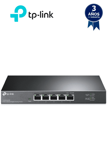 TP-LINK - TL-SG105-M2 - Switch Para Escritorio con 5 Puertos 2.5 Gbpss