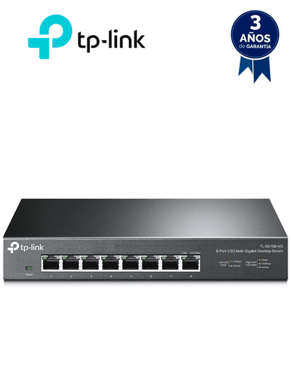 TP-LINK - TL-SG108-M2 - Switch Para Escritorio con 8 puertos 2.5 Gbps