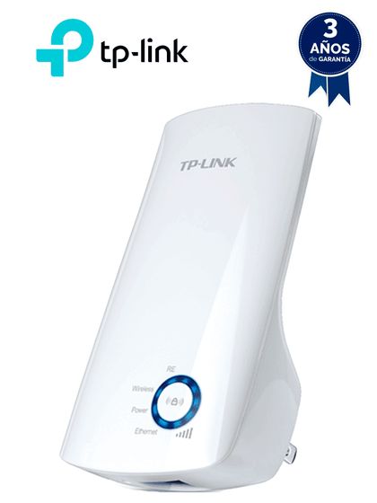 TP-LINK TL-WA850RE - Repetidor inalámbrico universal de señal WiFi, hasta 300Mbps en 2.4GHz, con 2 antenas internas, 1 puerto RJ45, modo extensor de rango y punto de acceso. TP EXTENSOR