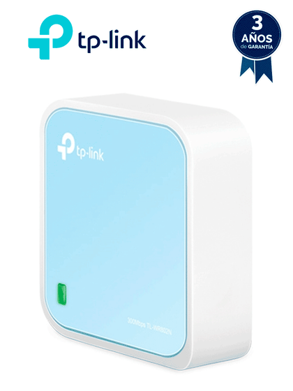 TP-LINK - TL-WR802N / Router Nano Inalámbrico N / 300 Mbps