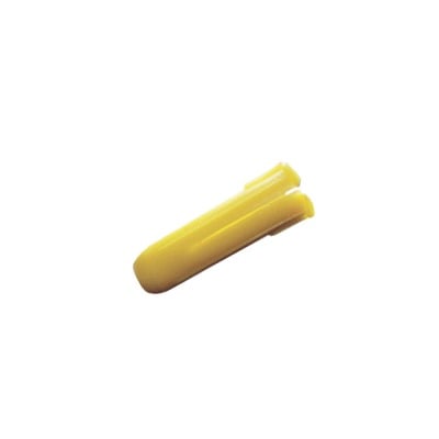 Taquete amarillo 7/32 para tornillos 8mm x 1 (100pzs) (1102-02100)