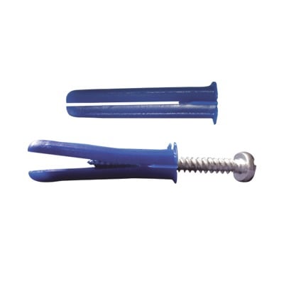 Paquete de 6 taquetes azul 2 y 6 tornillos 12mm x 2 (1105-05002)