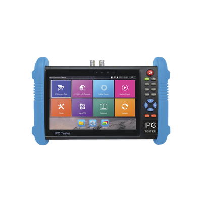 Probador de Vídeo Android con Pantalla LCD de 7 para IP ONVIF / HD-TVI (8MP), HD-CVI (8MP) y AHD (5MP) / Wi-Fi, Scanner IP, WiFi, entrada HDMI